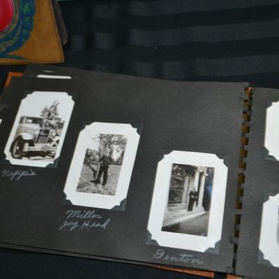 LOT 48. VINTAGE SCRAP/PHOTO BOOKS WITH PICS
