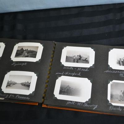 LOT 48. VINTAGE SCRAP/PHOTO BOOKS WITH PICS