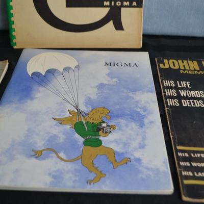 LOT 49. VINTAGE GROSSMONT COLLEGE YEAR BOOKS AND JFK MAGAZINE