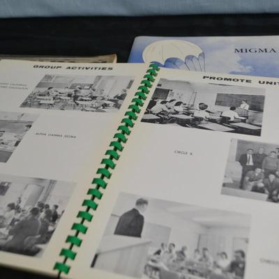 LOT 49. VINTAGE GROSSMONT COLLEGE YEAR BOOKS AND JFK MAGAZINE