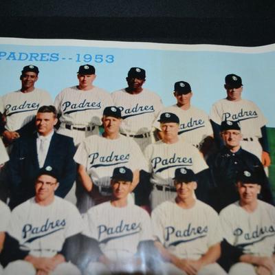LOT 59     1953 PADRES TEAM PICTURE