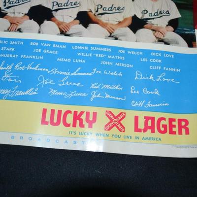 LOT 59     1953 PADRES TEAM PICTURE