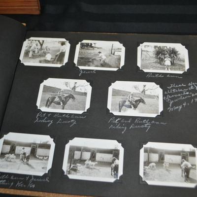 LOT 62. VINTAGE AND ANTIQUE PHOTO BOOKS WITH PHOTOS