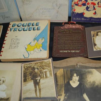 LOT 68. VINTAGE BOOKS AND PHOTOS
