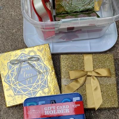 Christmas Gift Card Boxes, Cards, and Tape