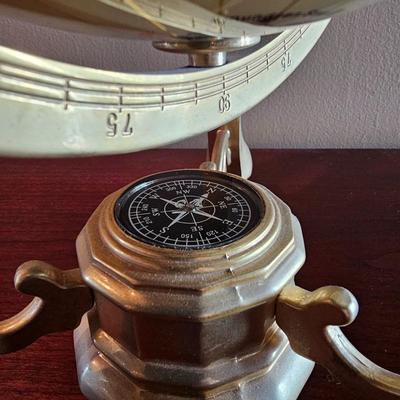 Gemstone World Globe in Gimbal Desktop Stand (LR-JS)