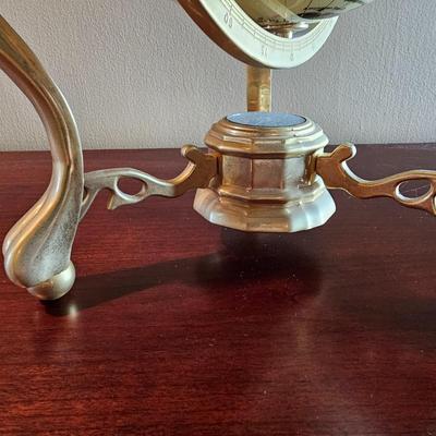 Gemstone World Globe in Gimbal Desktop Stand (LR-JS)
