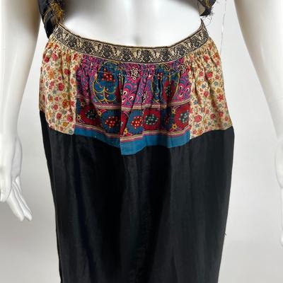 843 Vintage Folk Art Handmade Costume Dress