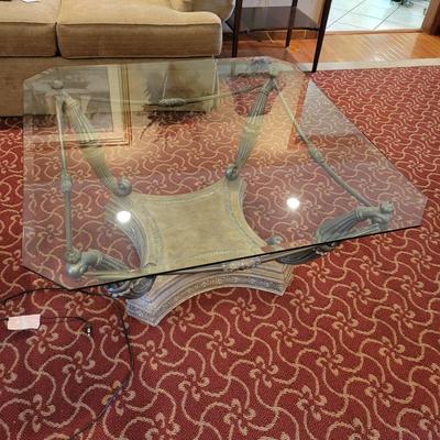 Magnussen Home Tempered Glass Coffee Table (LR-DW)