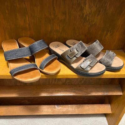 Clarks, Sketchers, Tommy Hilfiger & More Size 8.5 Sandals (BR2-RG)