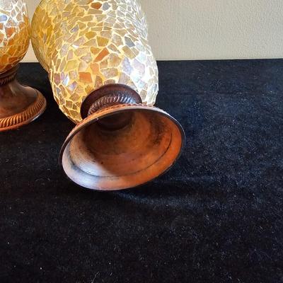 Tabletop Vases & Decor, incl Glass Mosaic Candleholders (LR-JS)