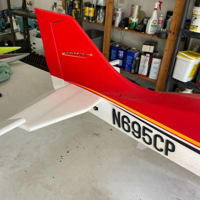 Maule Model Airplane with Pilot 59" wingspan 40" long Plastic and Styrofoam
