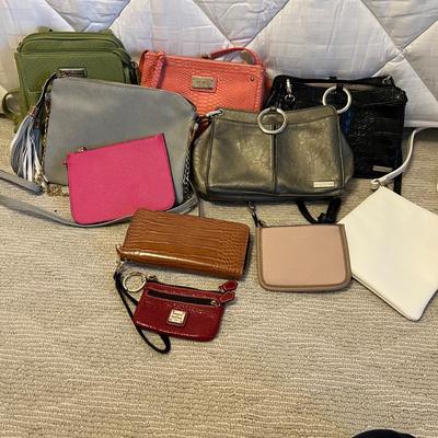 Cross Body Purses Plus Wallets, Inc. Dooney & Bourke (BR2-RG)
