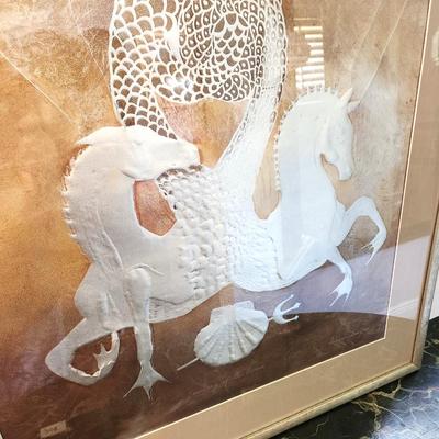 Lot #211  Large Art Piece by Listed Artist Frances Swigart-Steg - Artist's Proof