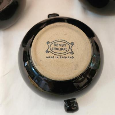 Lot #213  Set of 8 Vintage Denby Pottery Soup Bowls