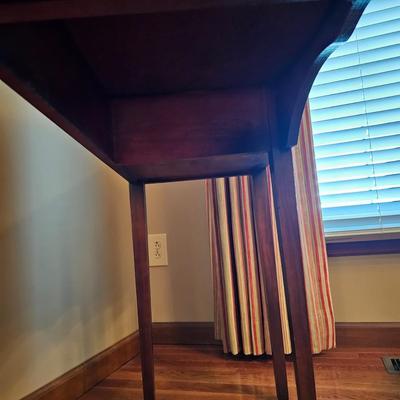 Dark Wood Sideboard with Brass Pulls (DR-JS)