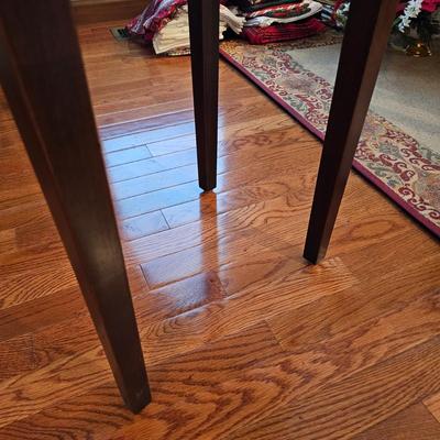 Dark Wood Sideboard with Brass Pulls (DR-JS)