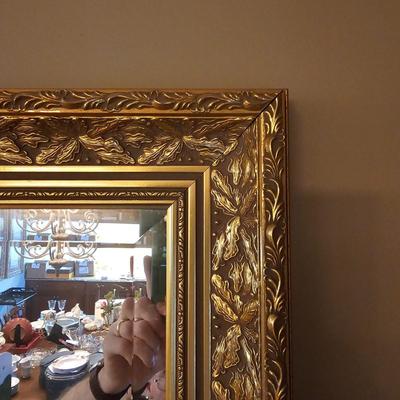 Gold Framed Bevel Glass Mirror  (DR-JS)