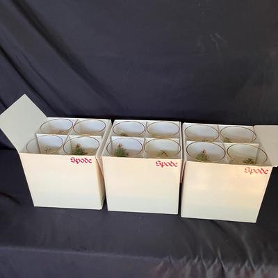 Spode Pedestal Christmas Goblets (DR-MG)