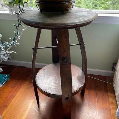 Barrel Wood Table