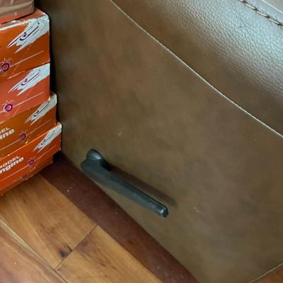 Brown Leather Twin Recliner