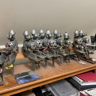 Lot of 10 Gas Powered Model Boat Motors