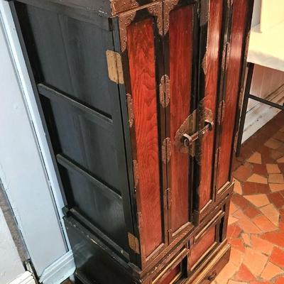 Lot #217  2 Piece Antique Chinese/Japanese Household Altar
