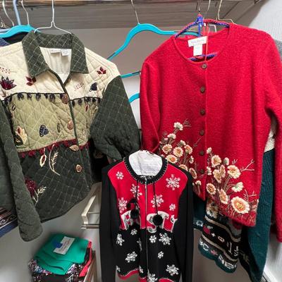 Talbots, Susan Bristol Knit Sweaters & Cardigans Plus Xmas Sweatshirts & More Size M/L (BR2-RG)