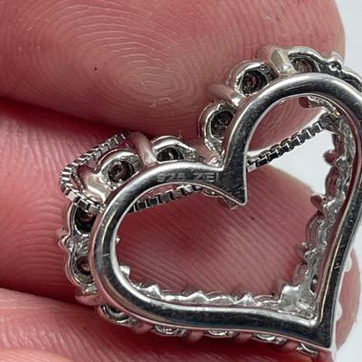 Heart Pendants incl 10K and Diamonds (B4-SS)