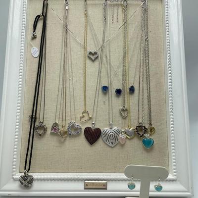 Heart Pendants incl 10K and Diamonds (B4-SS)