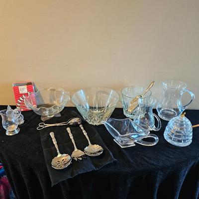 Glass Bowls, Pitchers, Serving Ware  (DR-JS)