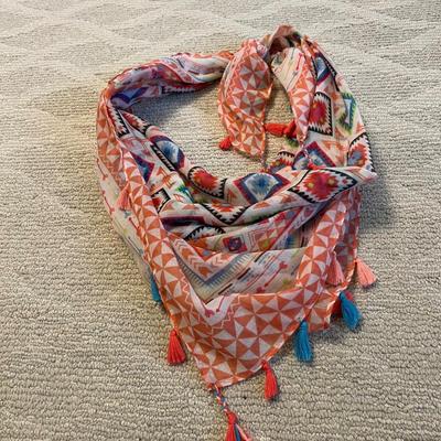 Pashmina & More Scarves Plus Straw Hat, Umbrellas & Belt (BR2-RG)