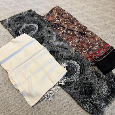 Pashmina & More Scarves Plus Straw Hat, Umbrellas & Belt (BR2-RG)