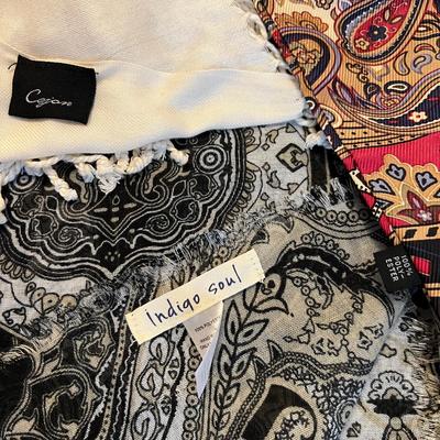 Pashmina & More Scarves Plus Straw Hat, Umbrellas & Belt (BR2-RG)