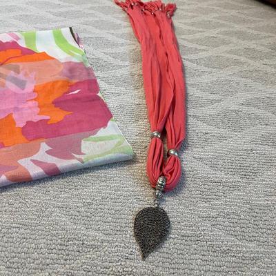 Pashmina & More Scarves Plus Straw Hat, Umbrellas & Belt (BR2-RG)