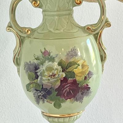 NAVIS & SMITH CO. ~ Victorian Style Porcelain Lamp ~ Cream Shade