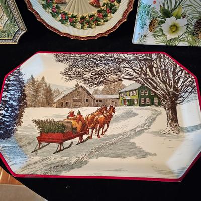 Christmas  Serving Plates  (DR-JS)