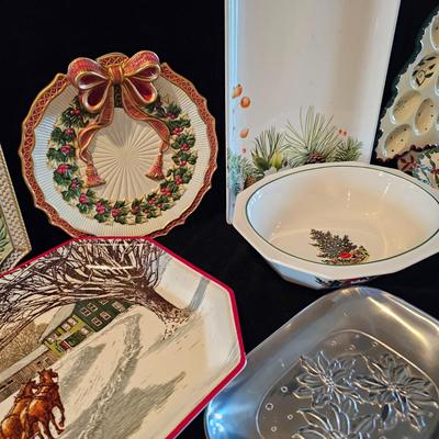 Christmas  Serving Plates  (DR-JS)