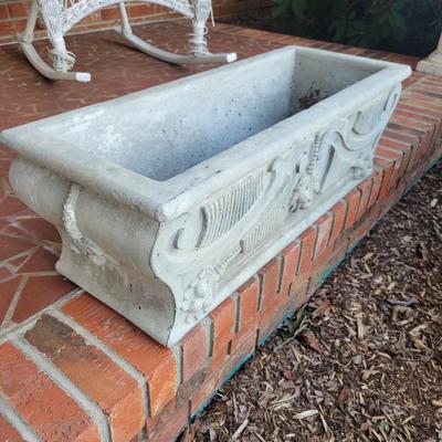 Pair of Cement Planters (P-DW)