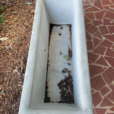 Pair of Cement Planters (P-DW)