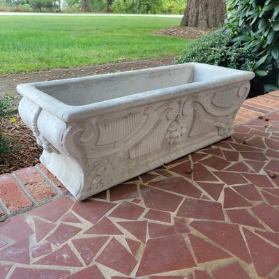 Pair of Cement Planters (P-DW)