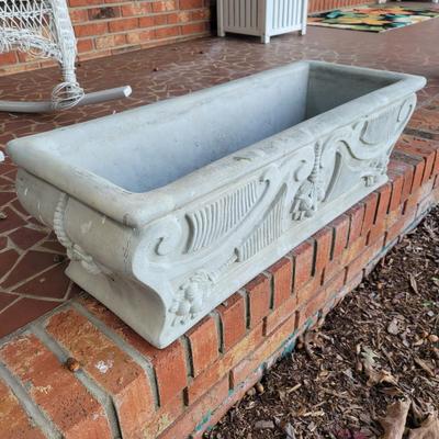 Pair of Cement Planters (P-DW)