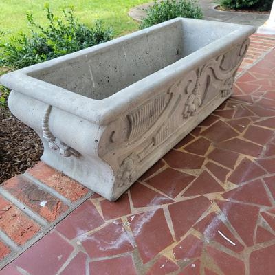 Pair of Cement Planters (P-DW)