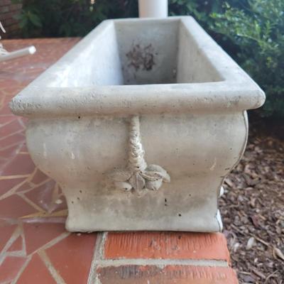 Pair of Cement Planters (P-DW)