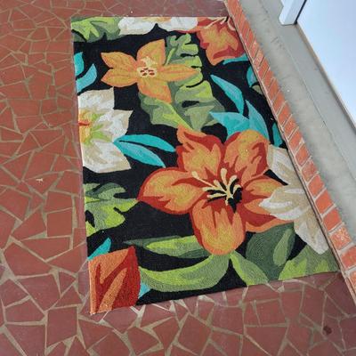 Entryway Outdoor Floral Rug (P-DW)
