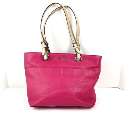 871 Michael Kors SIgnature Tote Pebble Leather Pink
