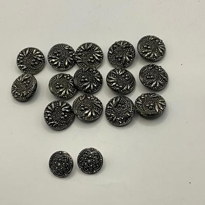 858 Antique Marcasite and N.S. Meyer New York Military Buttons