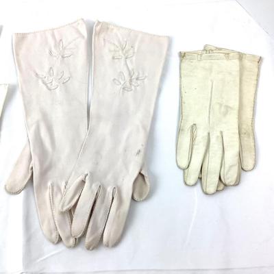 848 Vintage Cream Ladies Glove Lot