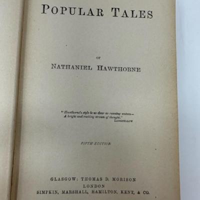 Hawthorne's Popular Tales