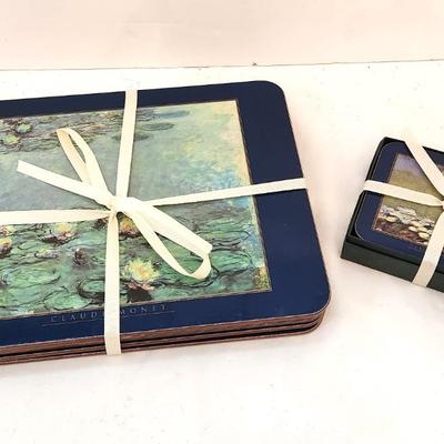 Lot #223  JASON brand Place Mats/Coasters - Claude Monet